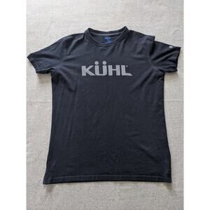 Kuhl T Shirt Men's Size Large Black Wildfibre Organic Short Sleeve Stretch